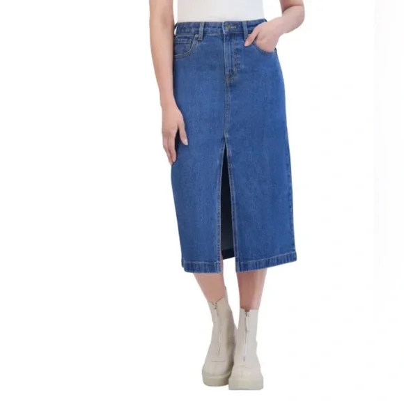 Steve Madden Ladies' Denim Midi Skirt, Size S - Picture 3 of 9